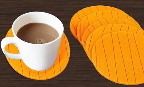 Round shape silicone cup mat set Round shape silicone cup mat set